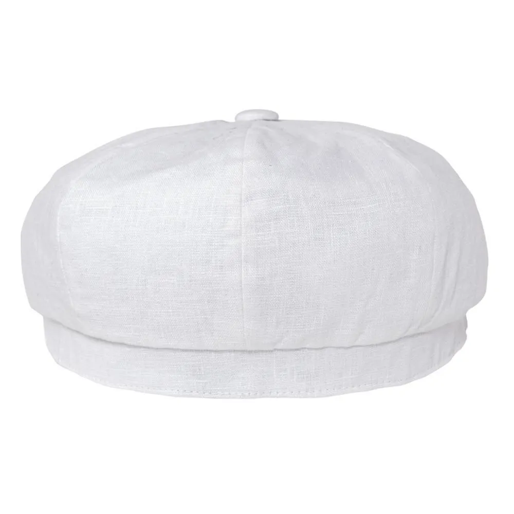 Linen Newsboy Cap