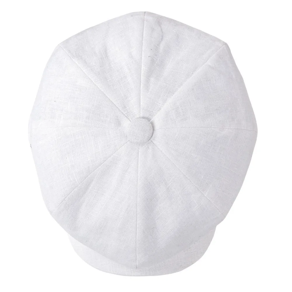 Linen Newsboy Cap