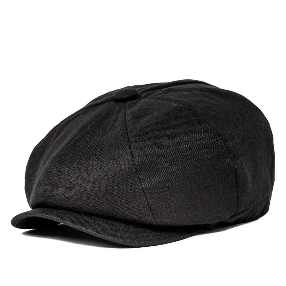 Linen Newsboy Cap