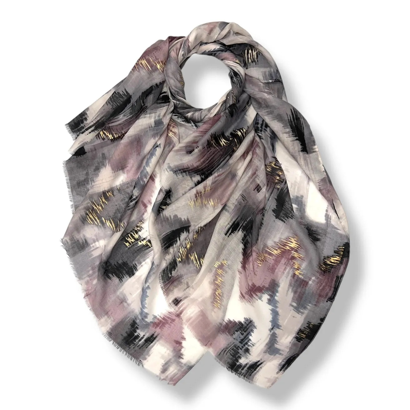 London Scarves Ikat Summer Print Scarf - Multiple Colors