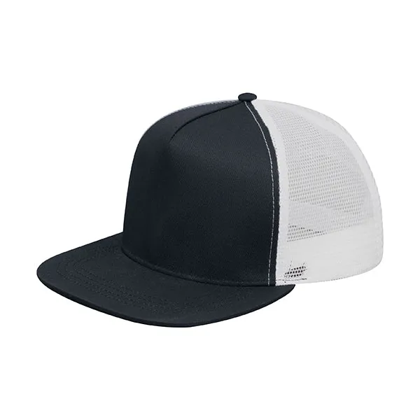 Mega Cap 6997C Flat Bill Snapback Trucker Cap