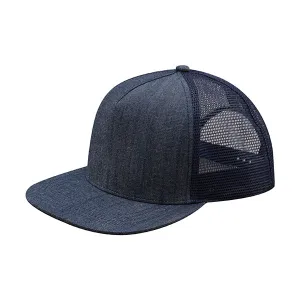 Mega Cap 6997C Flat Bill Snapback Trucker Cap