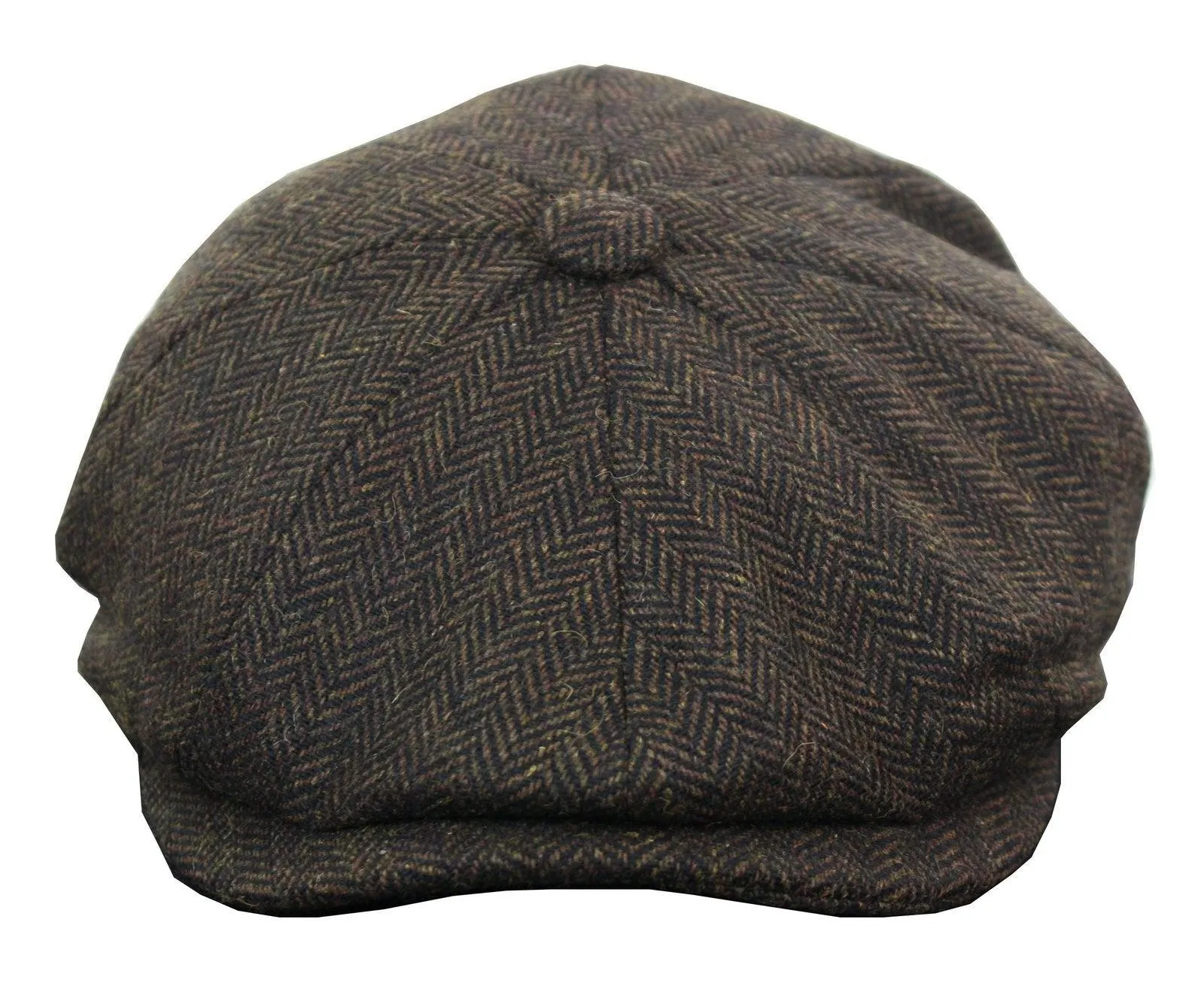 Men's Herringbone Tweed Newsboy Cap