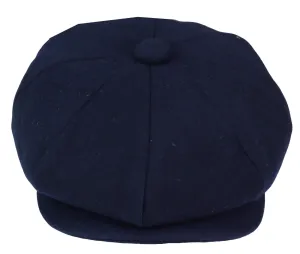 Men's Navy-Blue Newsboy Cap