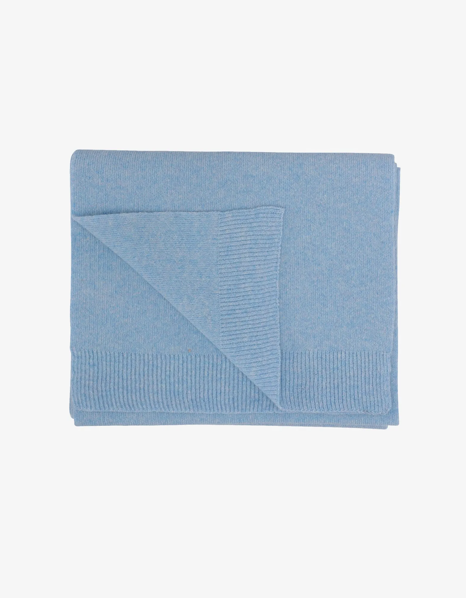 Merino Wool Scarf - Stone Blue