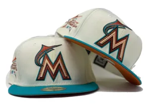 MIAMI MARLINS 2017 ALL STAR GAME " MIAMI SOUTH BEACH" RUST BRIM NEW ERA FITTED HAT