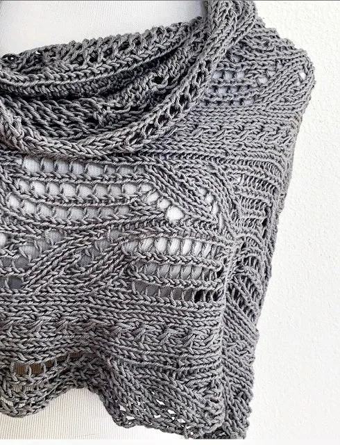 Middle notes shawl, knit kit