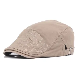 Mix Style Grid Flat Cap