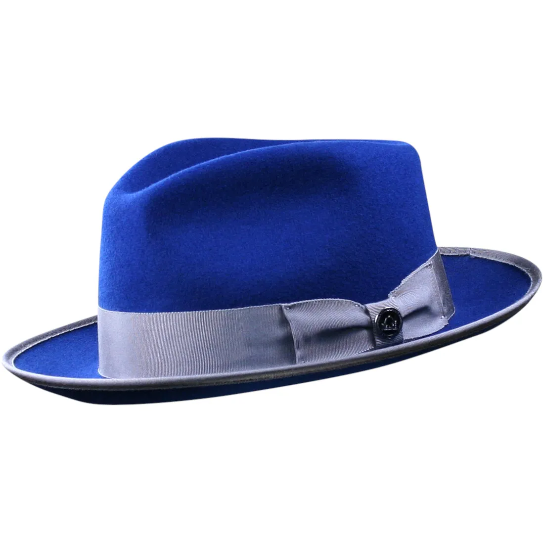 Naples Teardrop Classic Brim Wool Fedora by Levine Hat Co.