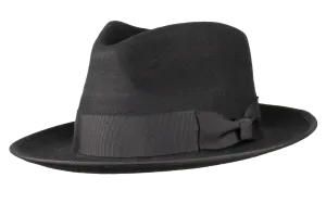 Naples Teardrop Classic Brim Wool Fedora by Levine Hat Co.