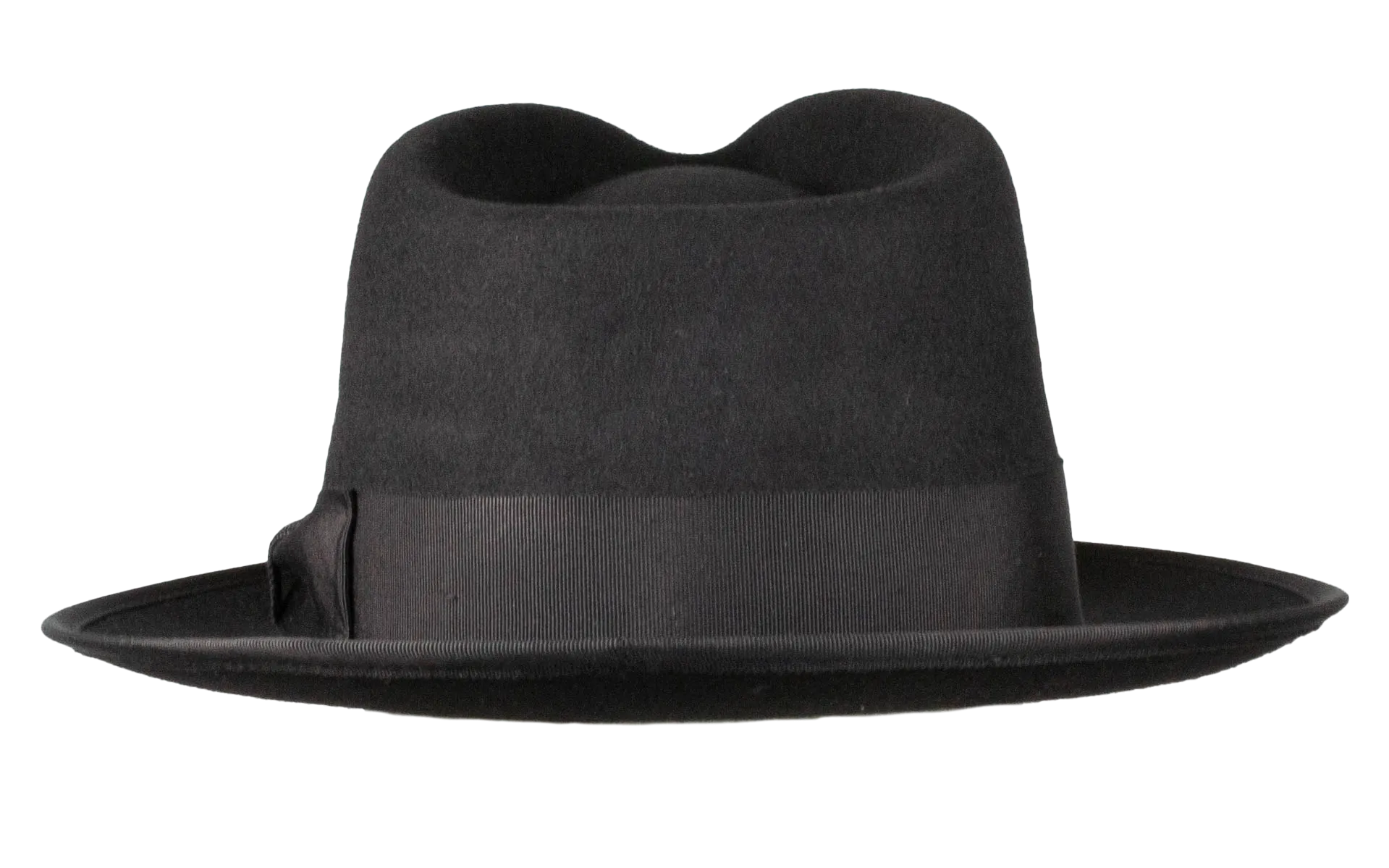 Naples Teardrop Classic Brim Wool Fedora by Levine Hat Co.