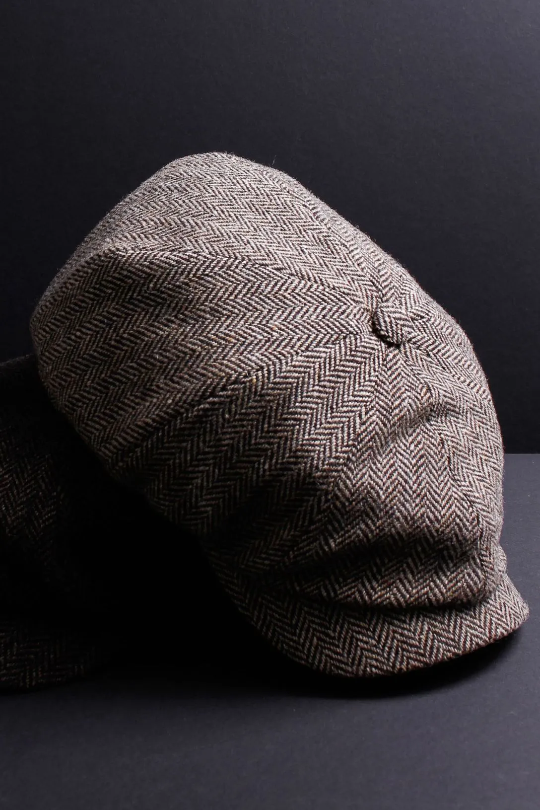 Newsboy Classic Shetland Wool Herringbone Cap (Choice of Colors) by Wigens