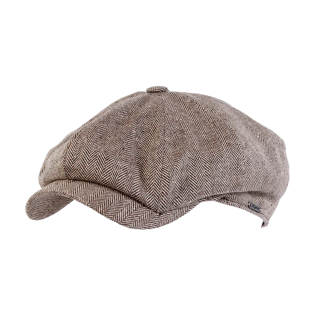 Newsboy Retro Cap in Silk and Cotton Herringbone Donegal (Choice of Colors) by Wigens