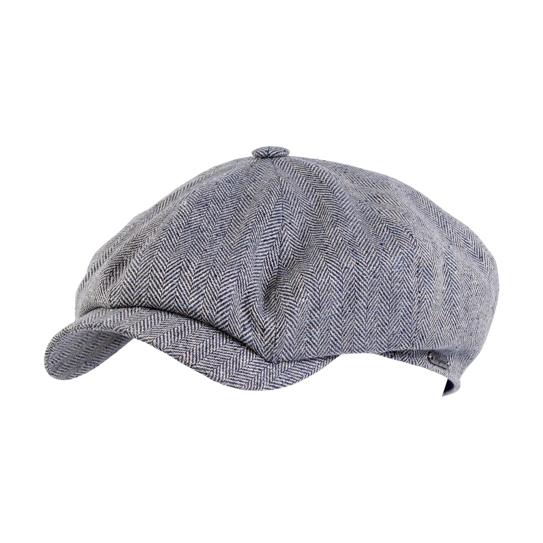 Newsboy Retro Cap in Silk and Cotton Herringbone Donegal (Choice of Colors) by Wigens