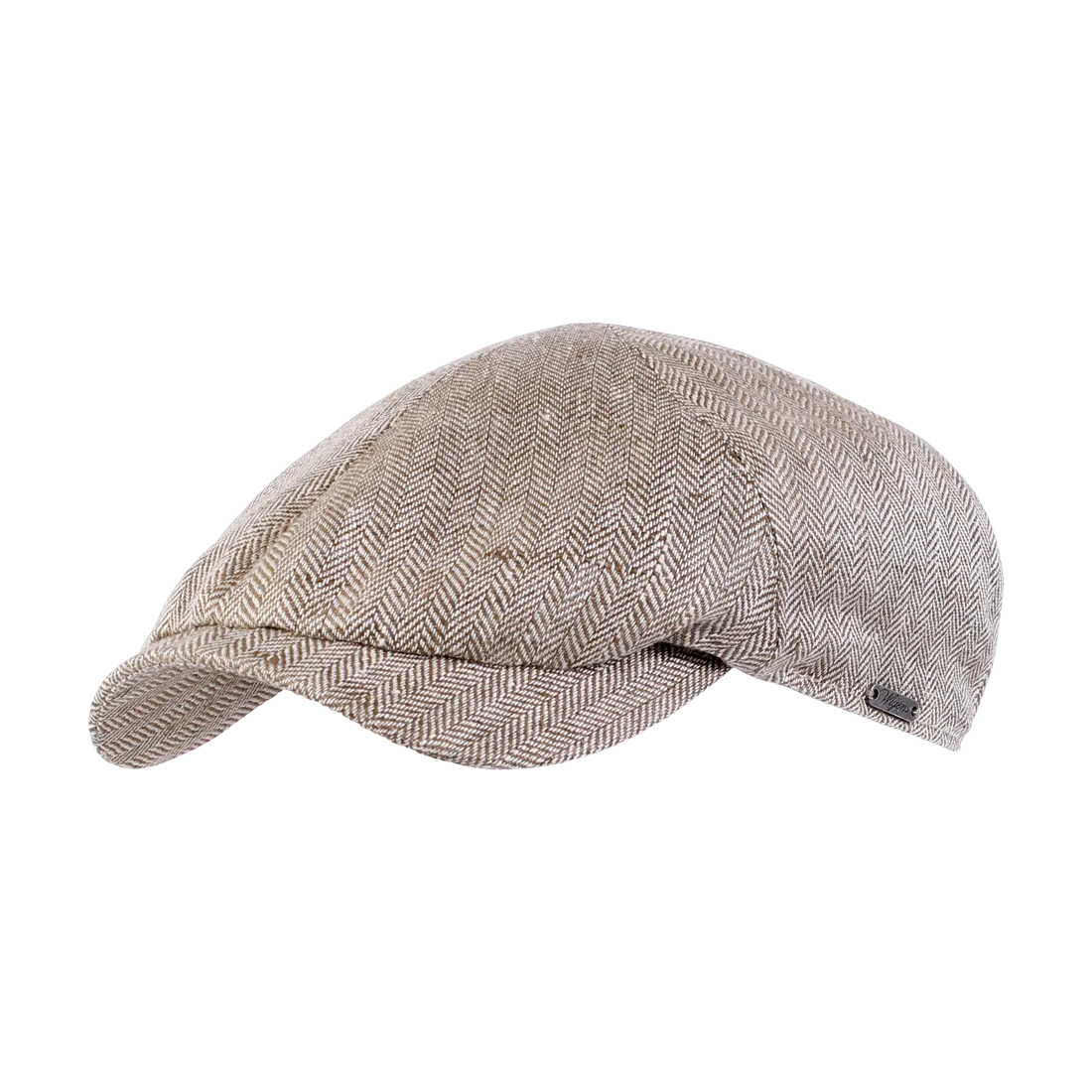 Newsboy Slim Cap in Classic Linen Herringbone (Choice of Colors) by Wigens