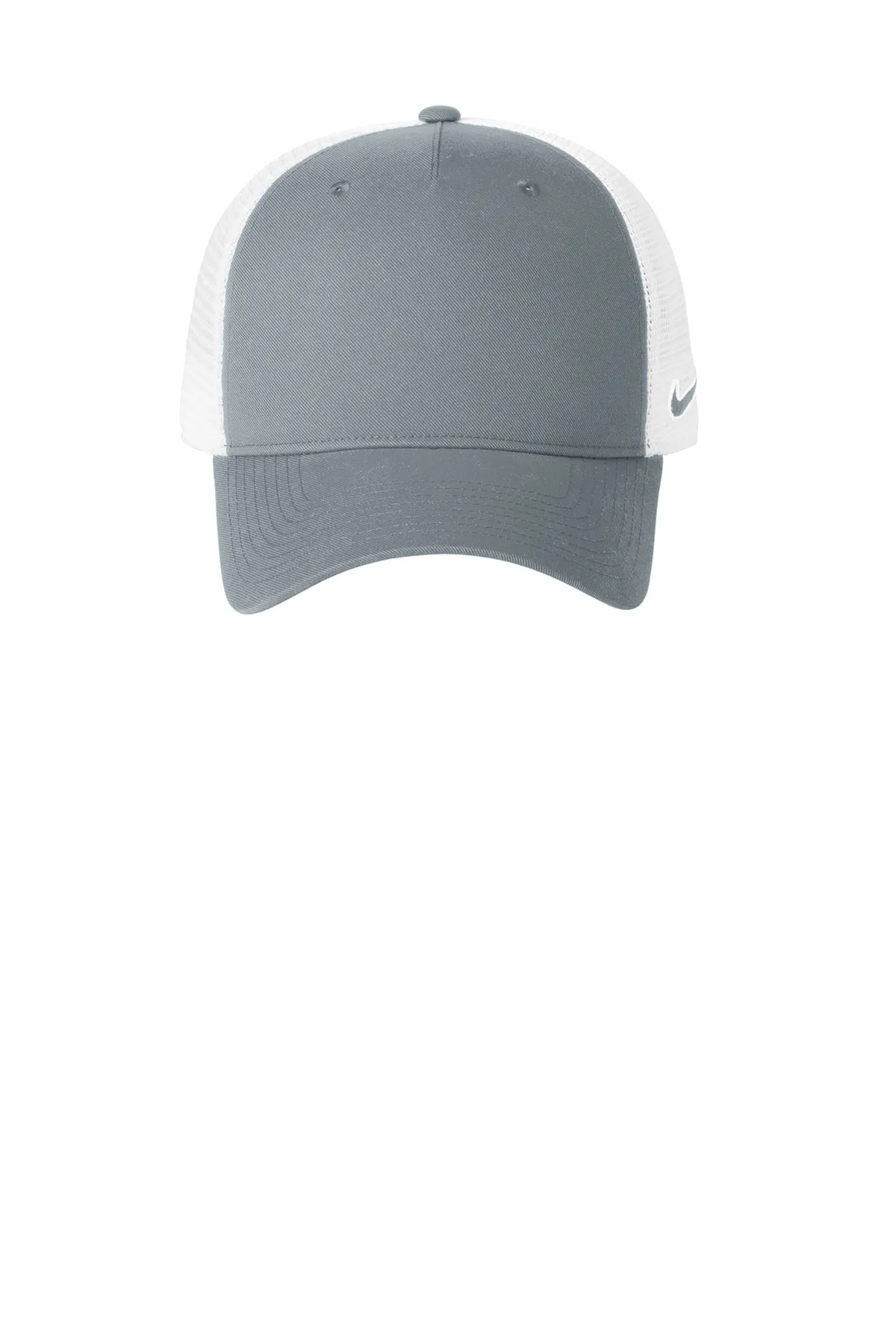 Nike Snapback Mesh Trucker Custom Caps, Cool Grey / White