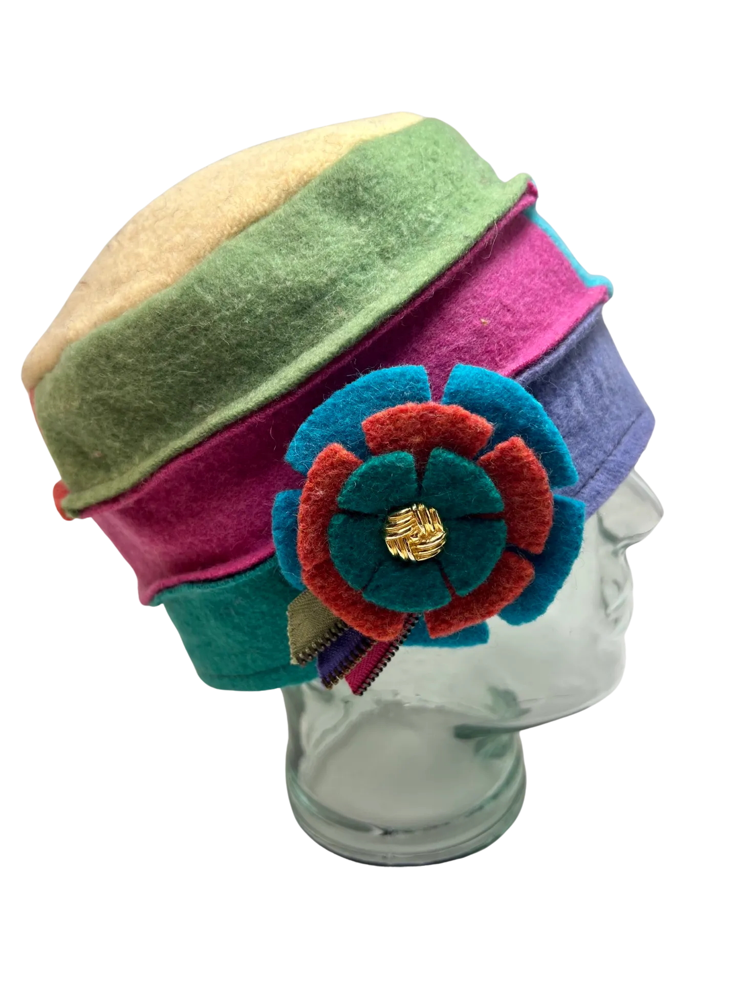 One of a kind Cloche Hat 110