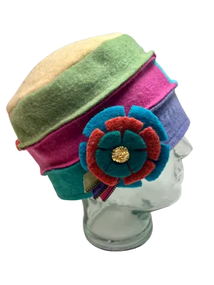 One of a kind Cloche Hat 110