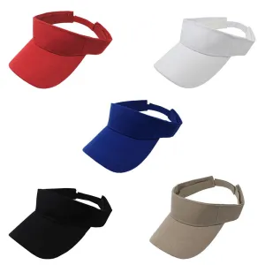 Pack of 5 Adjustable Sun Visor Cap