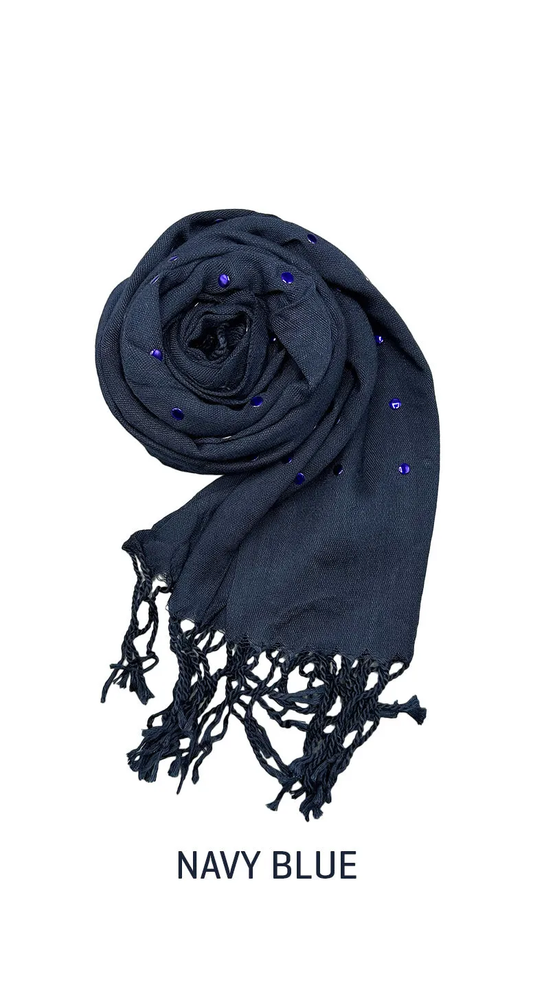 Plumeti Cotton Long Scarf - amiiraa