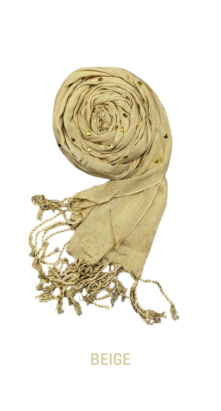 Plumeti Cotton Long Scarf - amiiraa