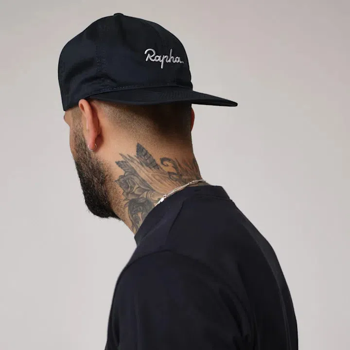 RAPHA Trail 6 Panel Cap - AMC Black