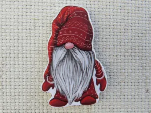 Red Gnome Needle Minder, Cover Minder, Magnet