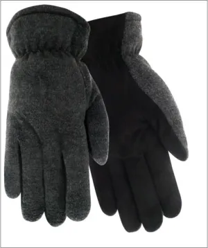 Red Steer 150 HeatSaver Thermal Lined Premium Black Suede Deerskin Gloves (One Dozen)