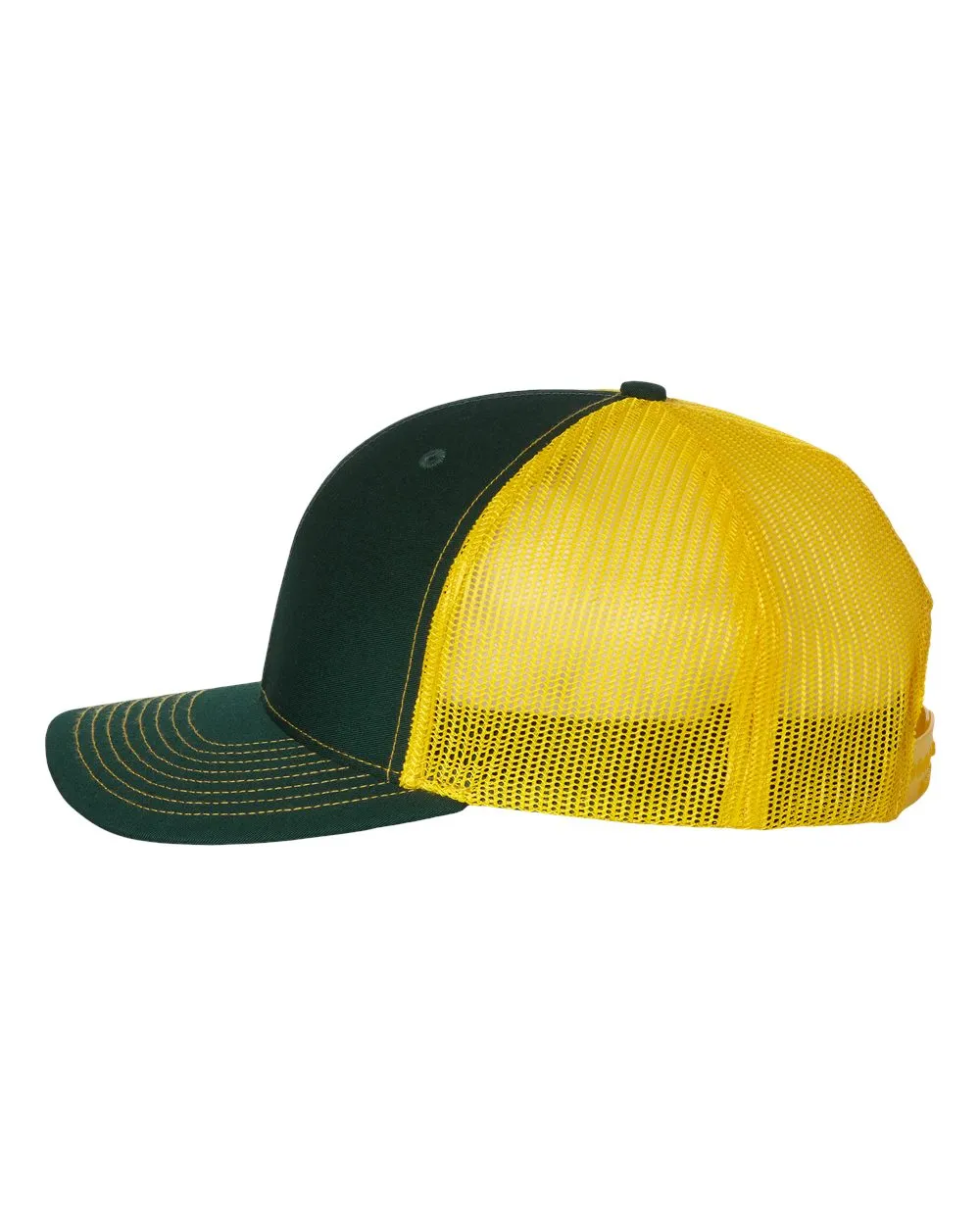 Richardson 112 Trucker Hat - Dark Green / Yellow