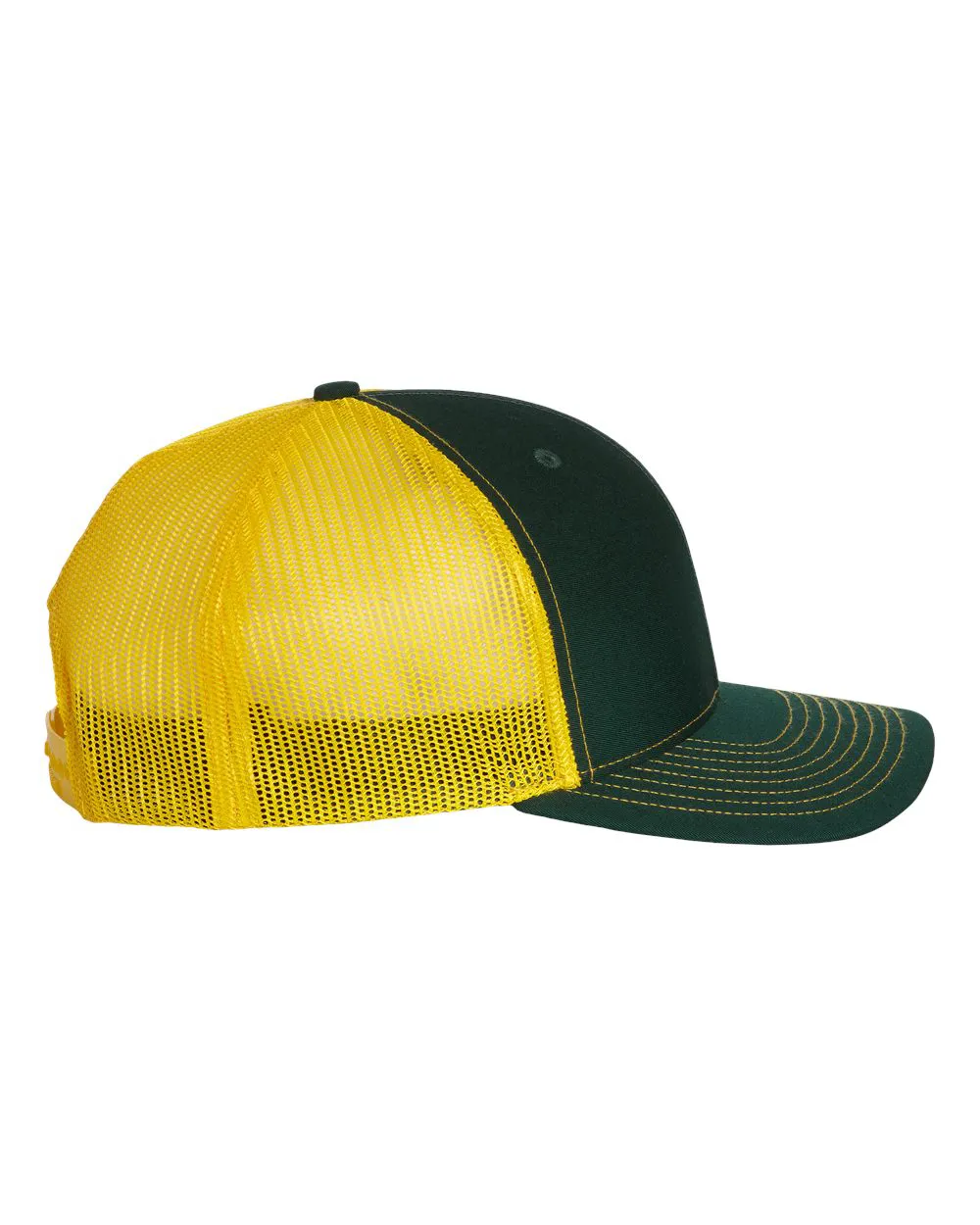 Richardson 112 Trucker Hat - Dark Green / Yellow