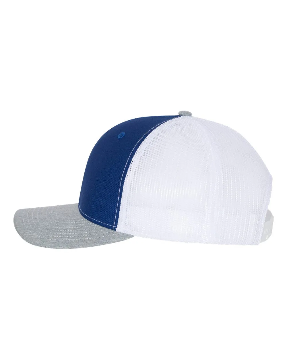 Richardson 112 Trucker Hat -Royal Blue / White / Heather Gray