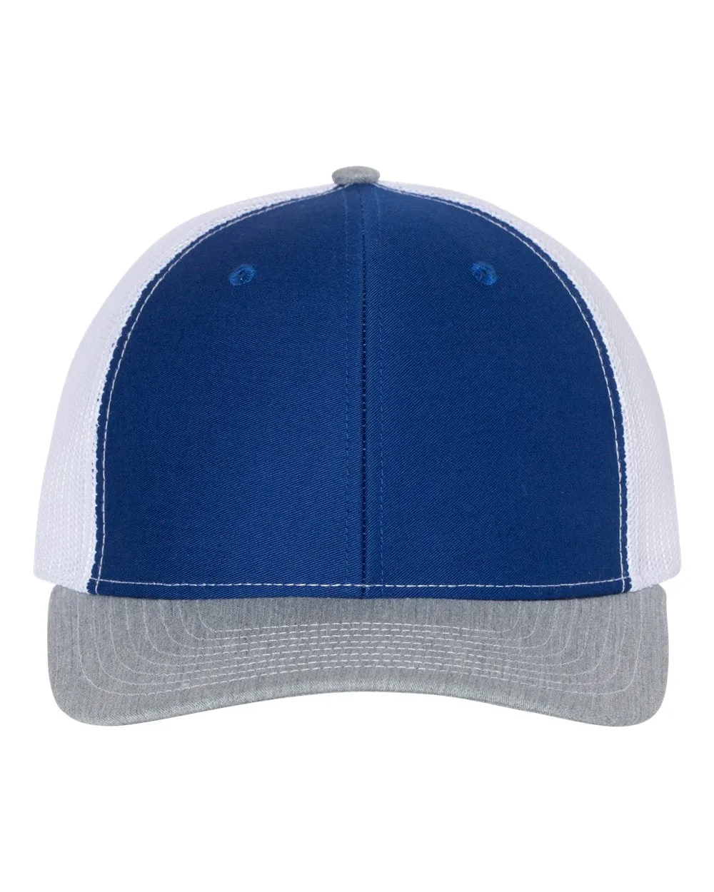 Richardson 112 Trucker Hat -Royal Blue / White / Heather Gray