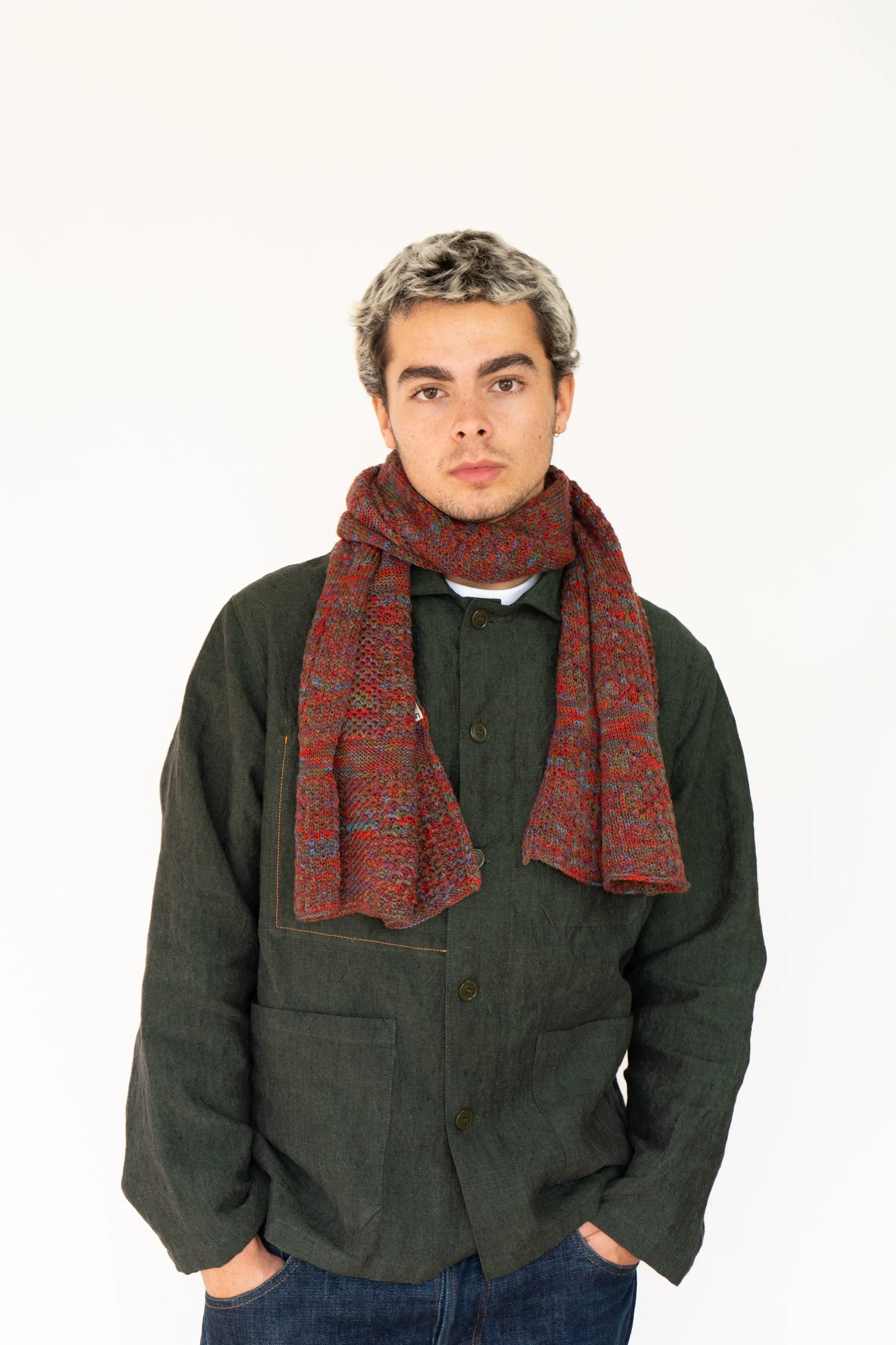 Rust Small Merino Scarf