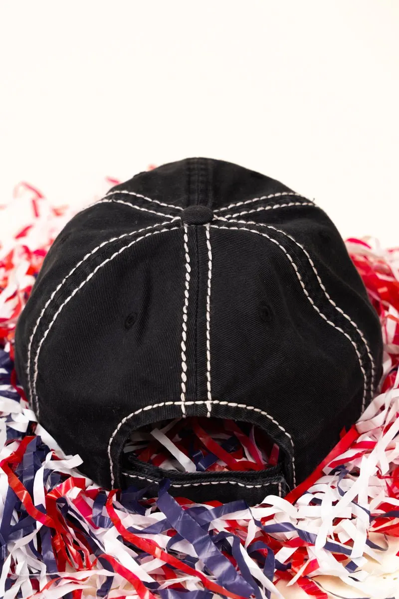 SALE! Distressed Black 'Soccer Mom' Cap