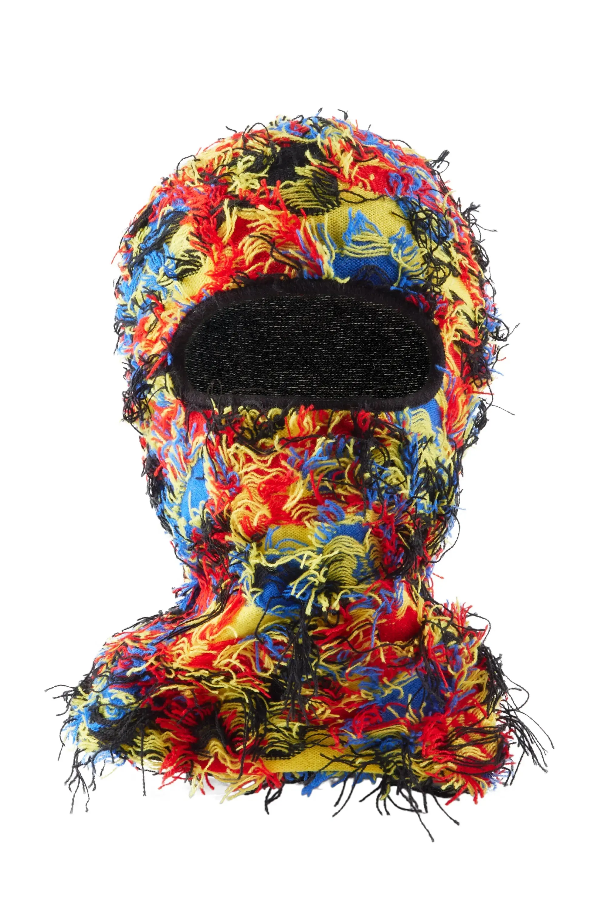 Seantee Neon Multi Fuzzy Ski Mask