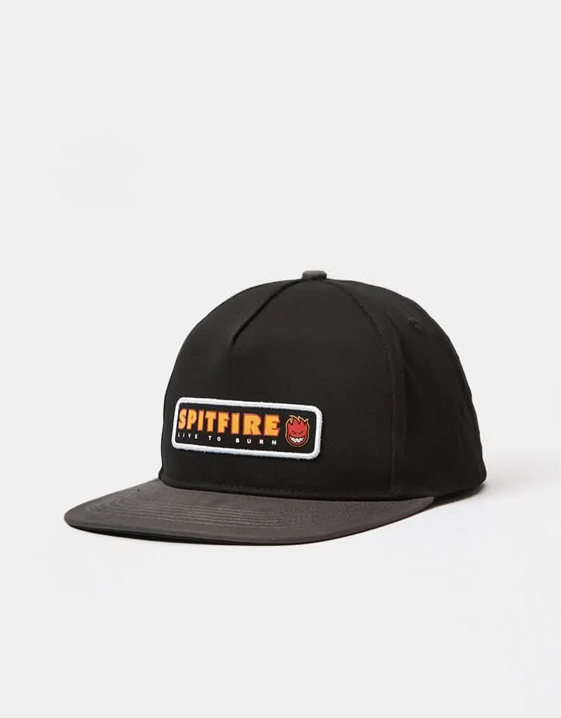 Spitfire Ltb Patch Snapback Cap - Black/Charcoal