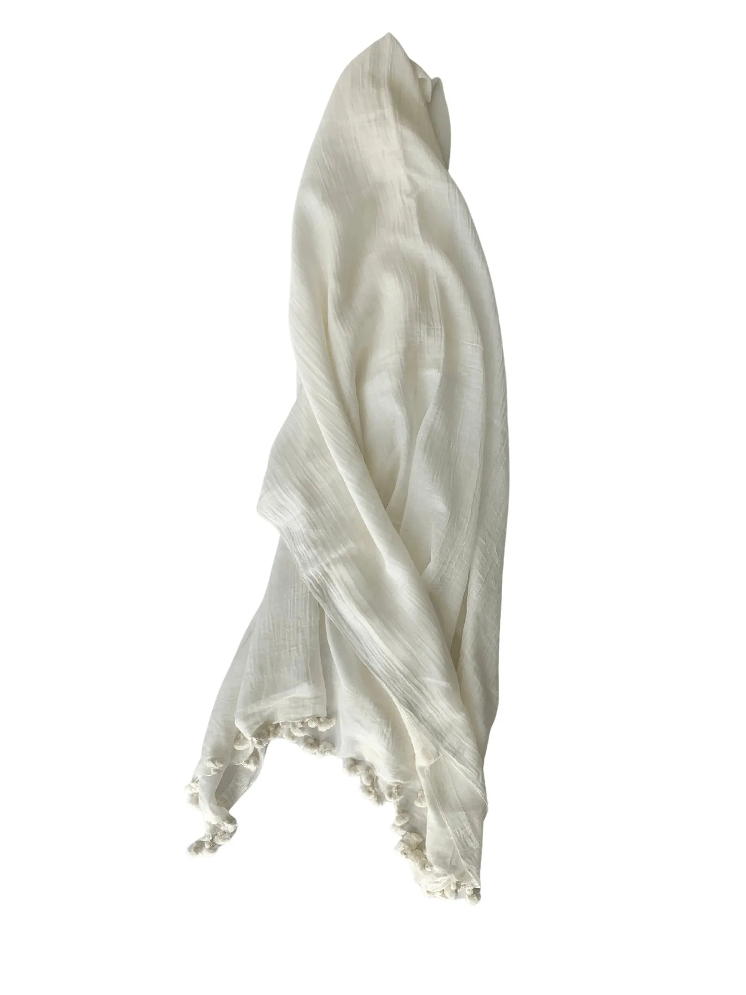 Tassel Scarf | White