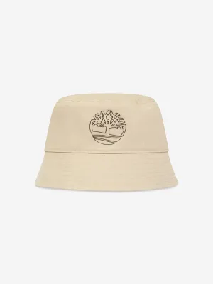 Timberland Boys Logo Bucket Hat in Beige