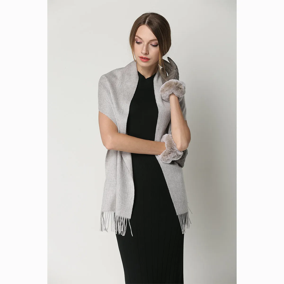 Ugg 100% Wool Scarf Grey