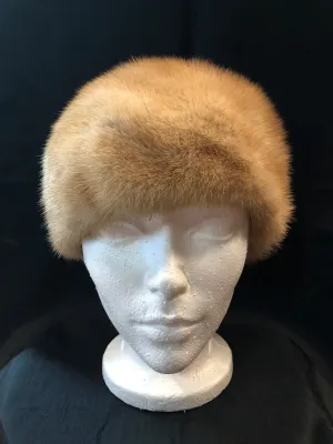 Vintage Blonde Fur Hat