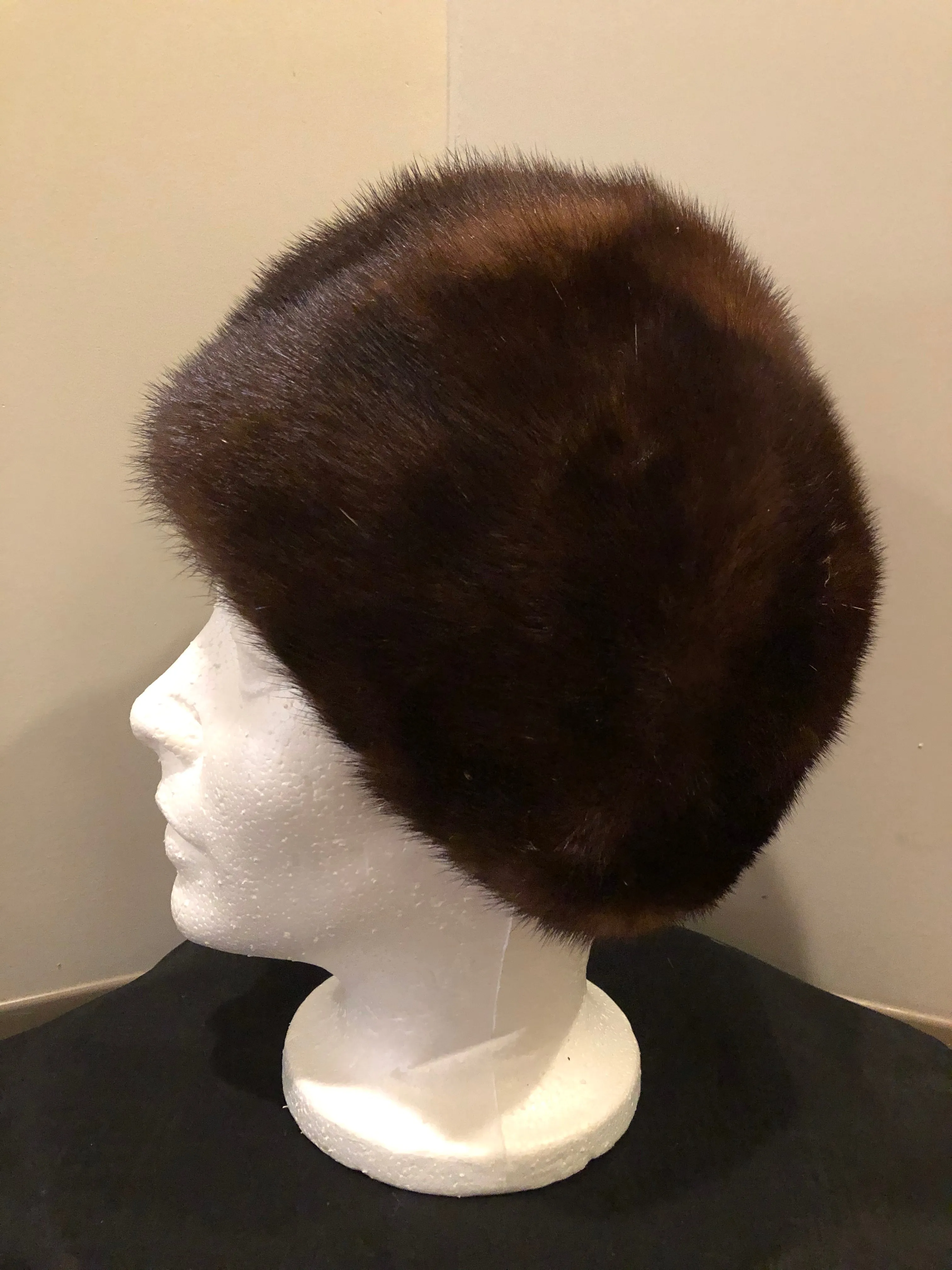 Vintage Dark Brown Fur Hat SOLD