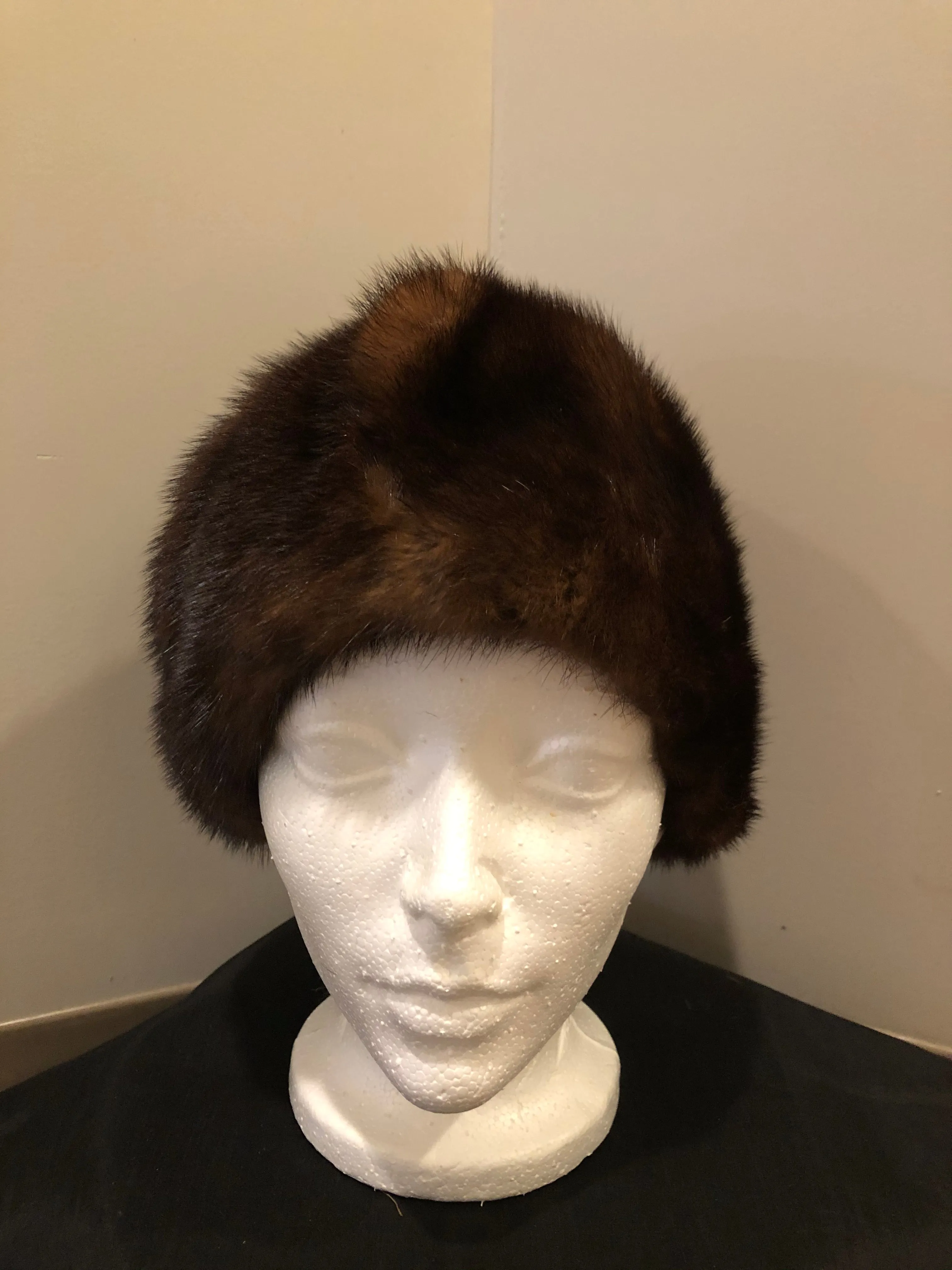 Vintage Dark Brown Fur Hat SOLD