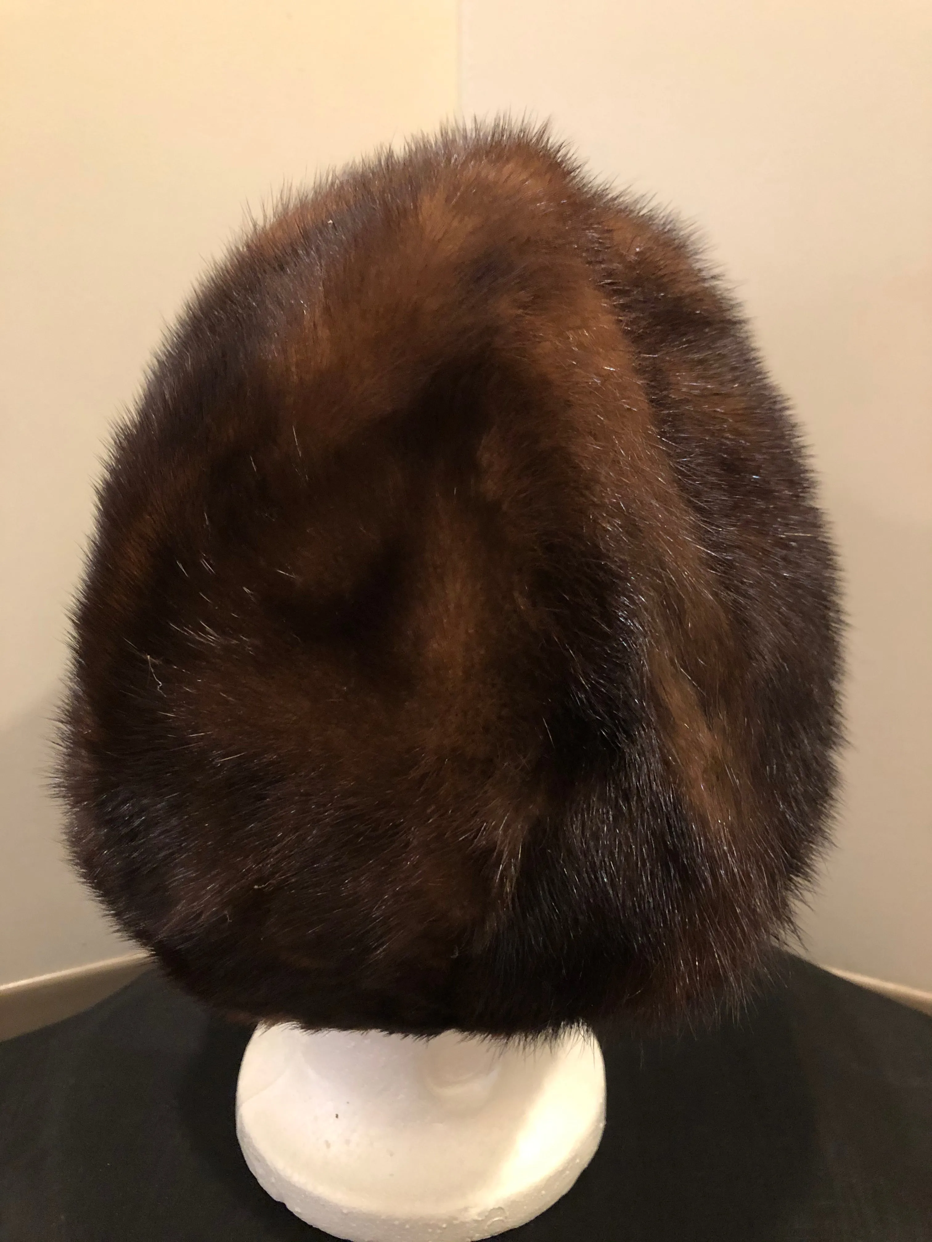 Vintage Dark Brown Fur Hat SOLD