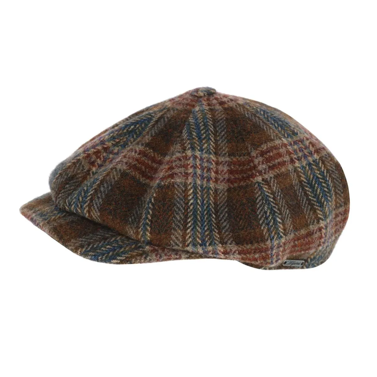 Wigens Men's Retro Newsboy Cap with Curved Peak