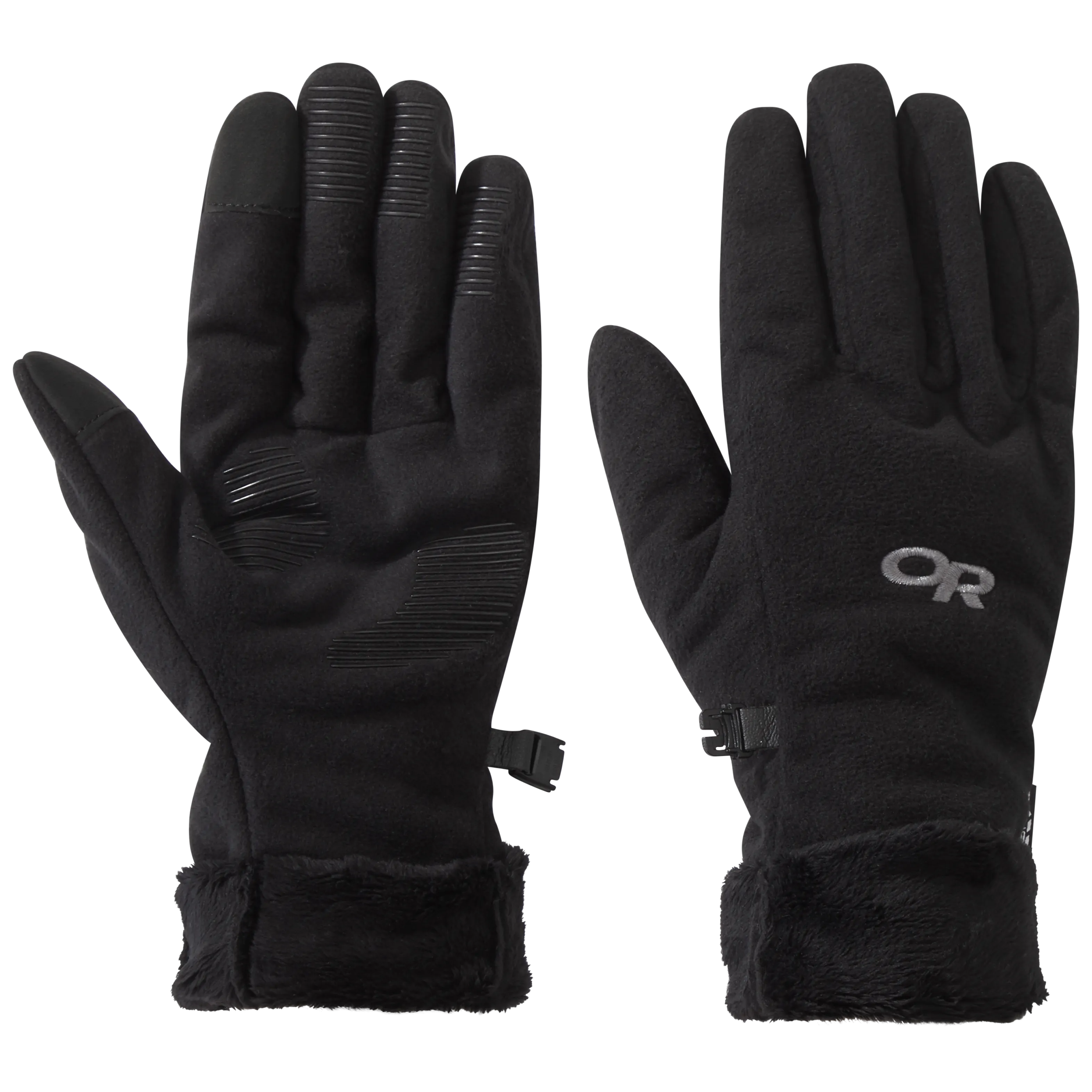 Women's Fuzzy Sensor Gloves