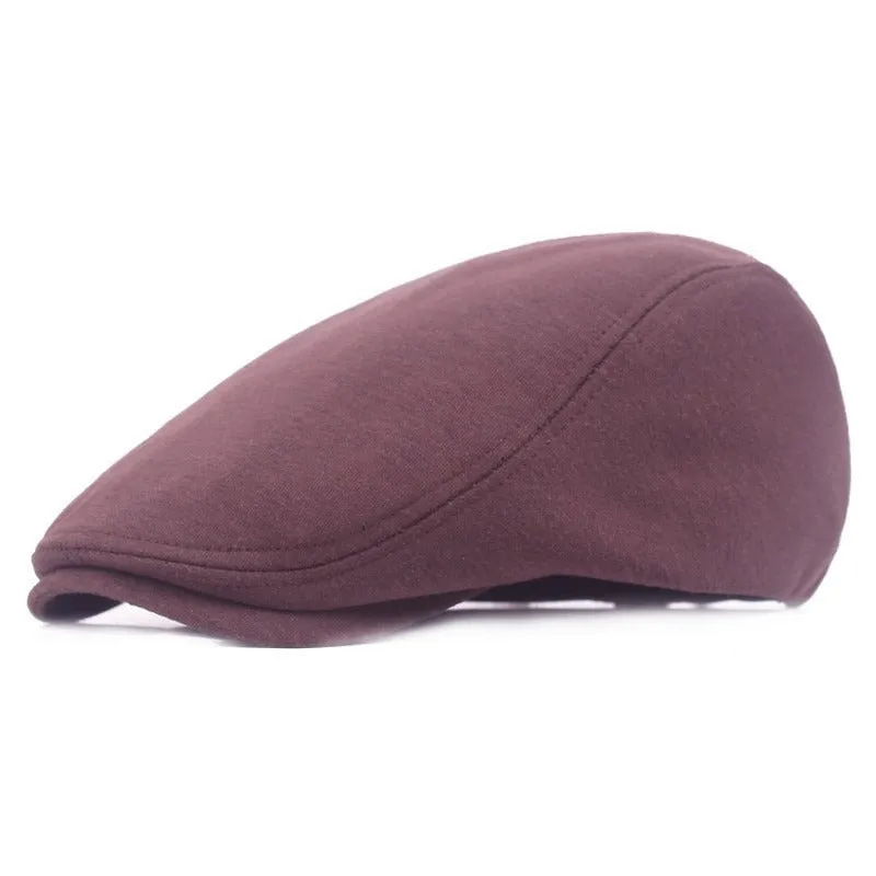 Woolen Duvet Retro Newsboy Cap (12 colors)