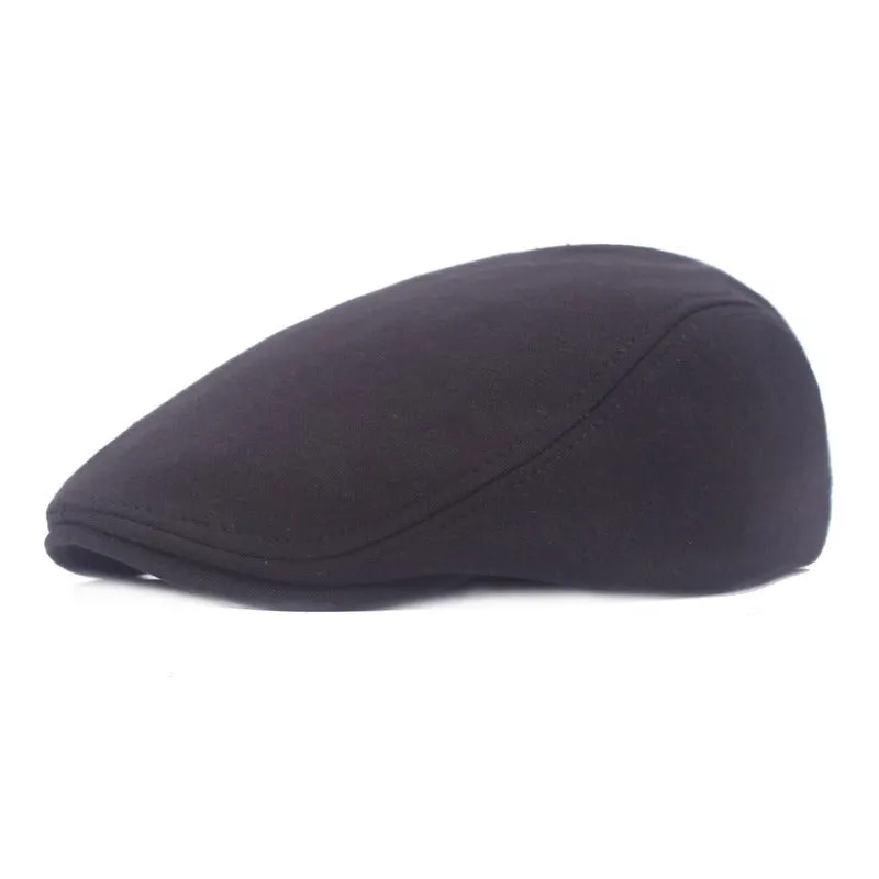 Woolen Duvet Retro Newsboy Cap (12 colors)